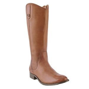 Frye Marissa Medallion Inside Zip Tall Boot Cognac size 7